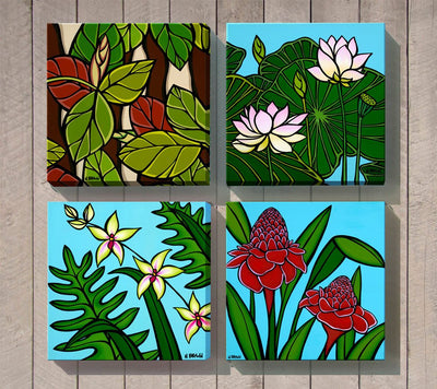 Hawaiian Botanical Series (Set of 4) by Heather Brown