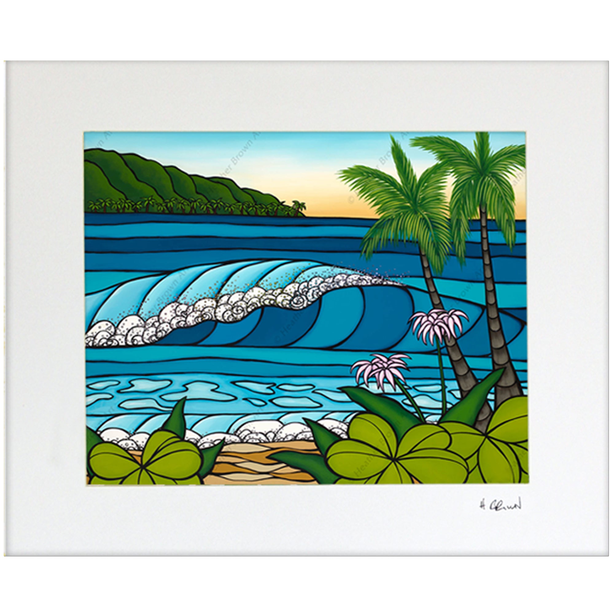 緊急値下げ‼️Heather Brown Art 原画 Heather Brown Artwork | Surf Art Inspired by Hawaii