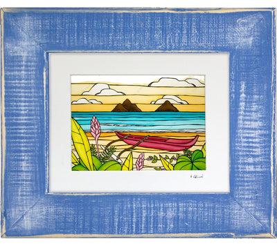 Lanikai Daydream Framed Matted Print by Heather Brown