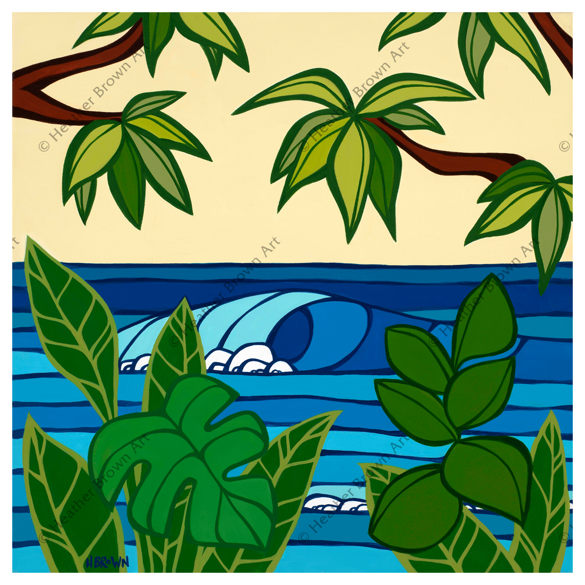 Sunday Driver Heather Brown Canvas Giclée Limited Edition Print