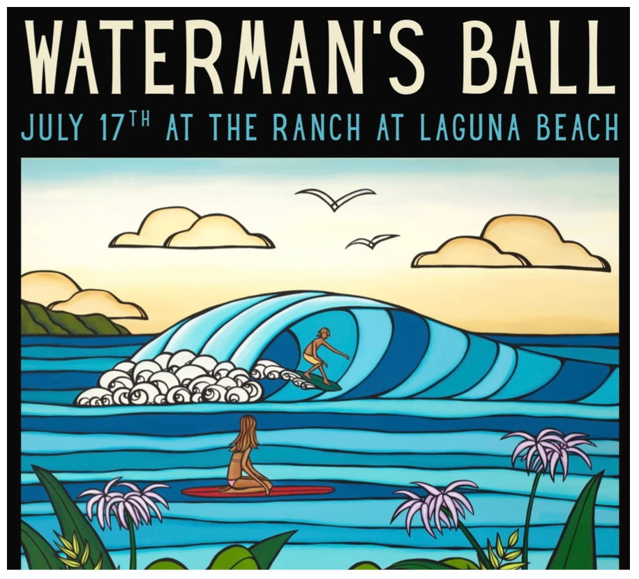 Heather Brown Art for the 2026 SIMA Waterman's Ball