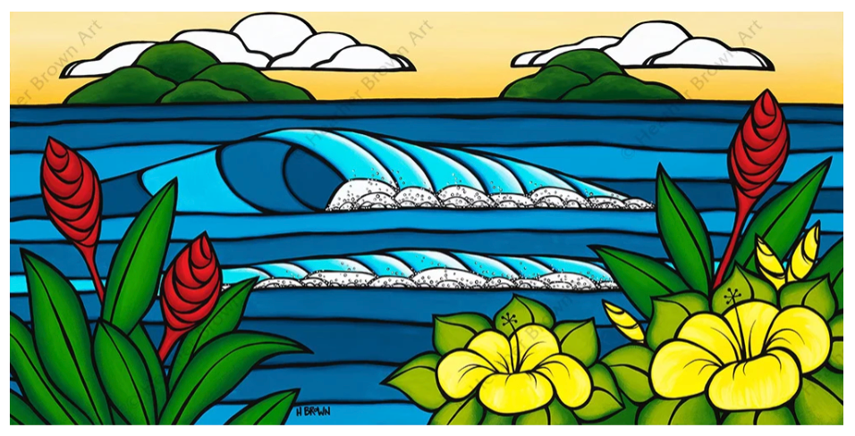 The Beauty of Waves, Flowers & Island Life || North Shore Hawaii Surf Art