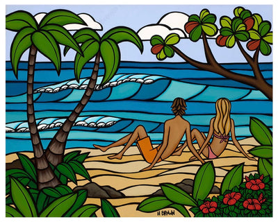 Heather Brown Surf Art Release, Island Romance