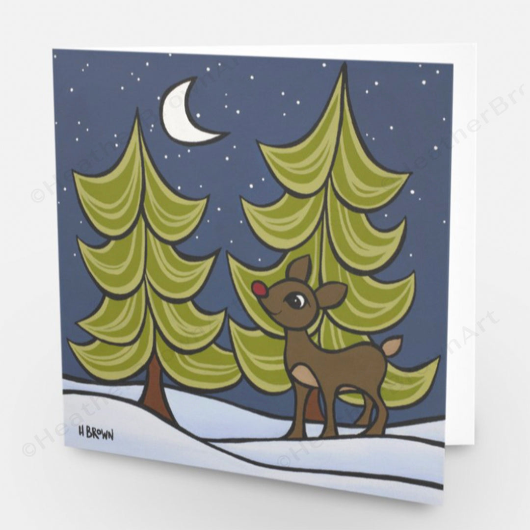 Rudolph Greeting Card