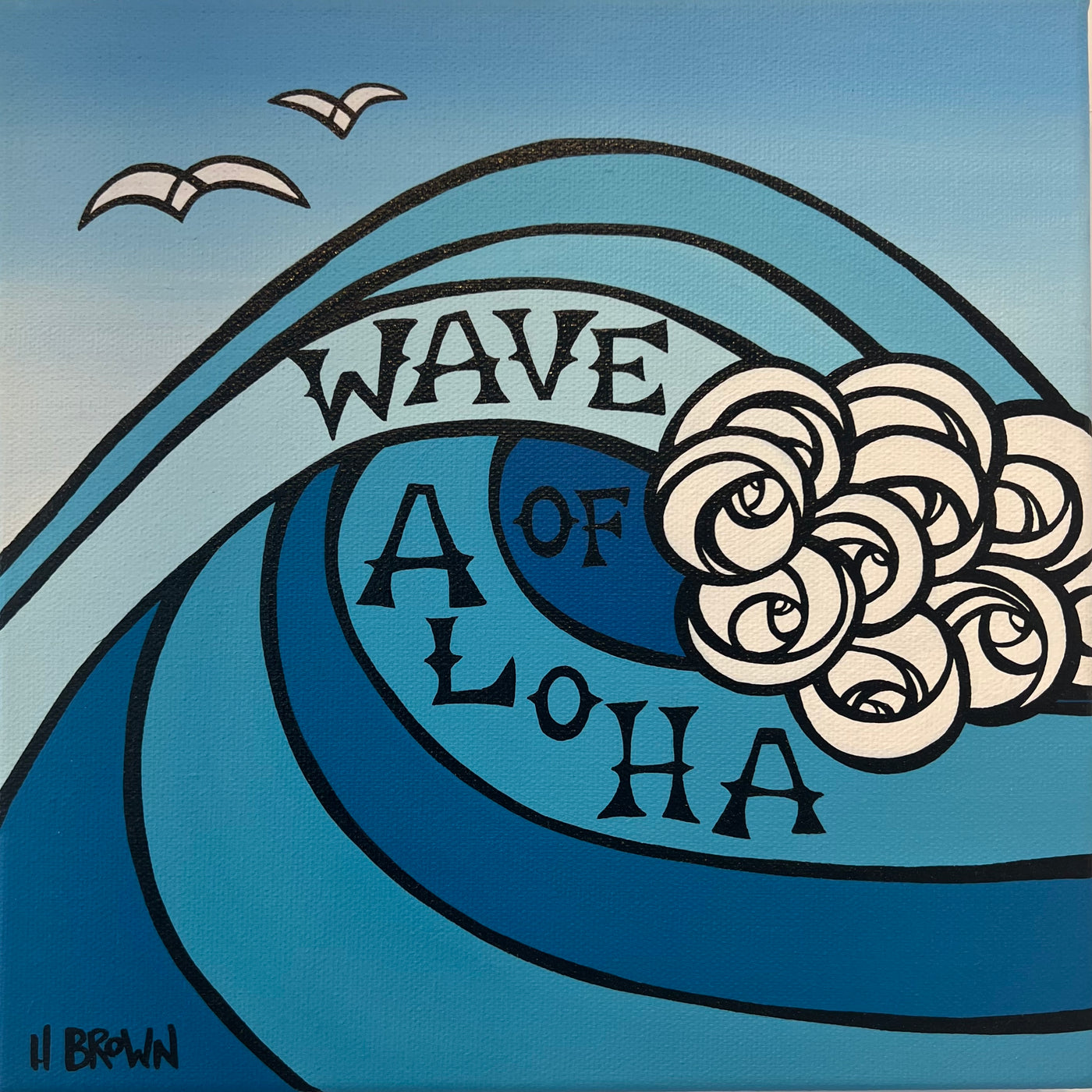 Wave of Aloha Original Acrylic on Canvas