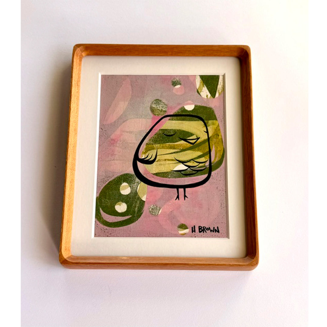 Heather Brown Framed Original #2852