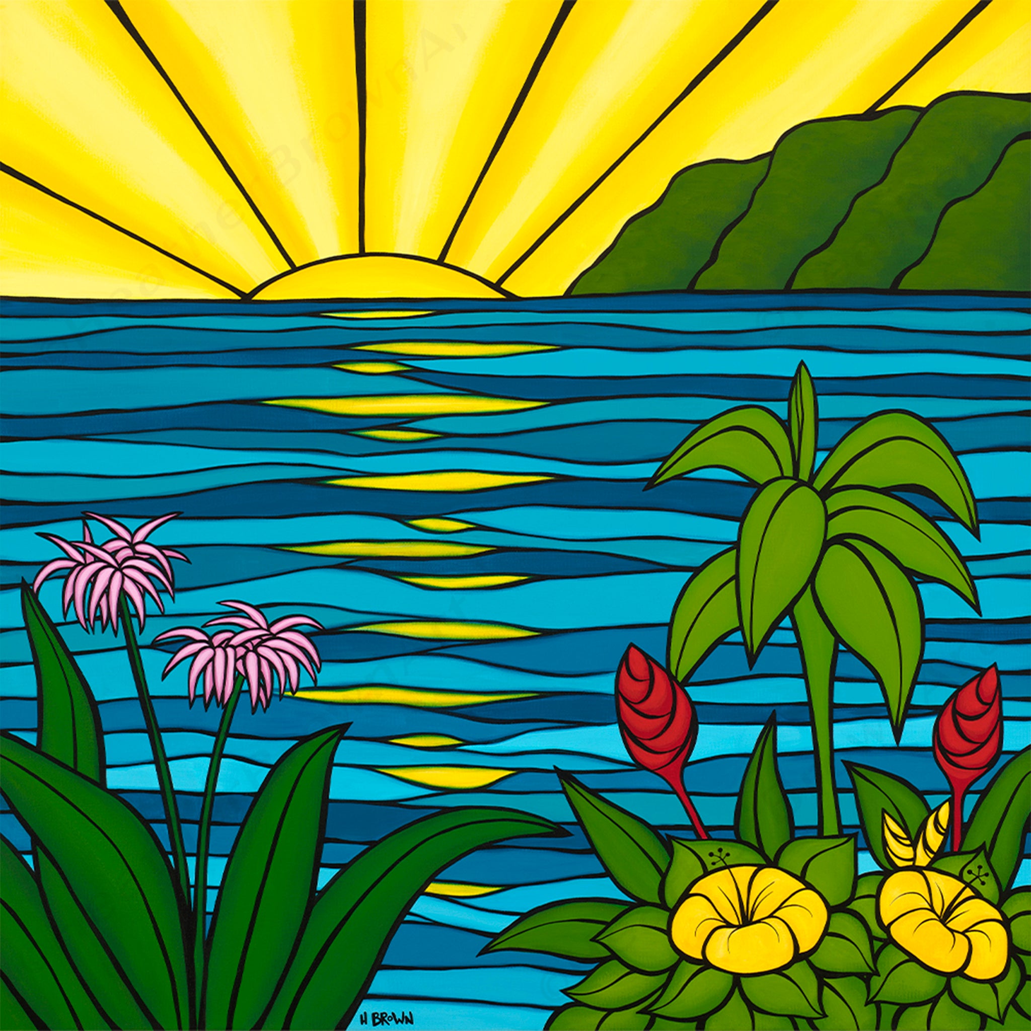 Heather Brown Lanikai 36/100 ヘザーブラウン Heather Brown Artwork | Surf Art Inspired by Hawaii – Tagged