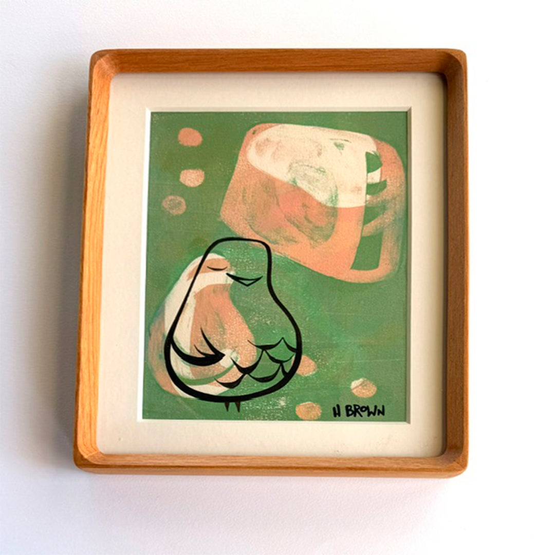 Heather Brown Framed Original #2861