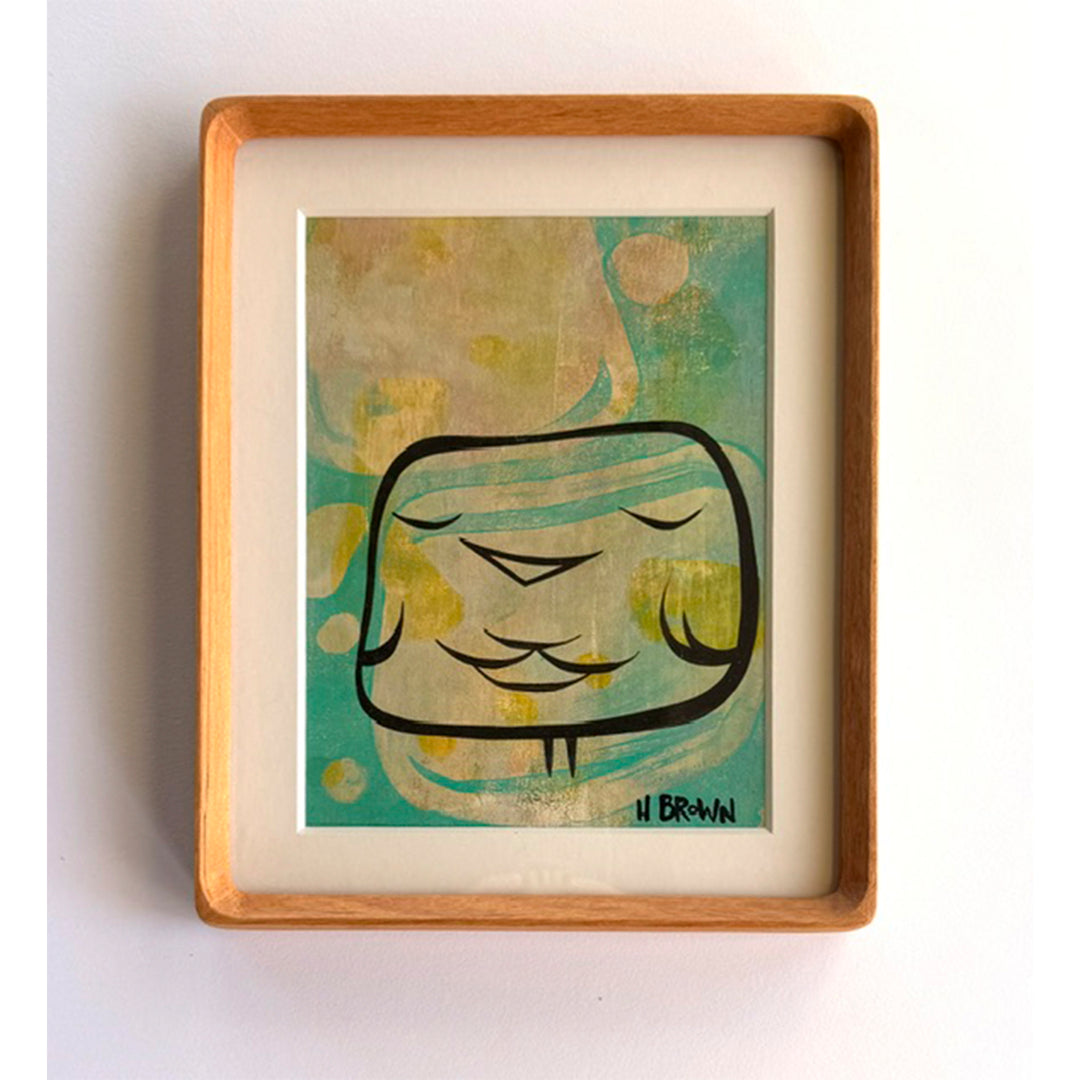 Heather Brown Framed Original #2860