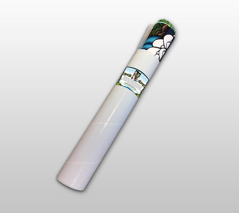 Rolled Deckled Print Container