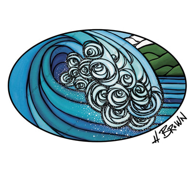 Blue Barrel artwork by Hawaii artist Heather Brown