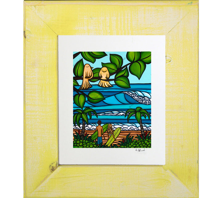 Framed and matted print of Ku'uipo's by Heather Brown