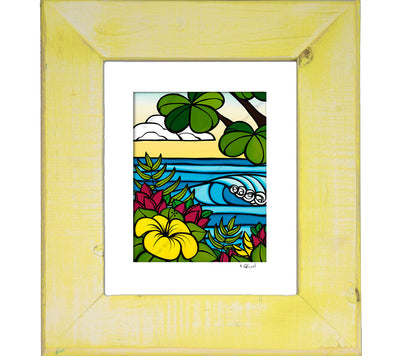Hibiscus Breeze - Framed Matted Print by Heather Brown