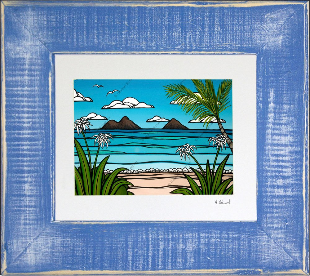 Framed and matted print of Kailua Weekend by Heather Brown
