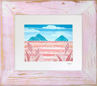 Lanikai Holiday Framed Matted Print by Heather Brown