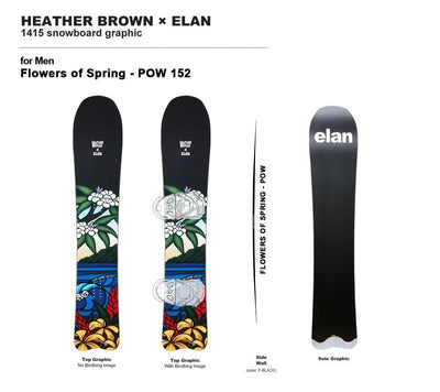 Flowers of Spring -POW Snowboard