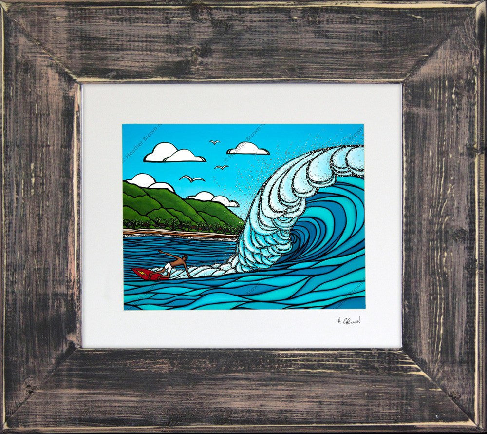 Pipeline Style Framed Matted Print by Heather Brown