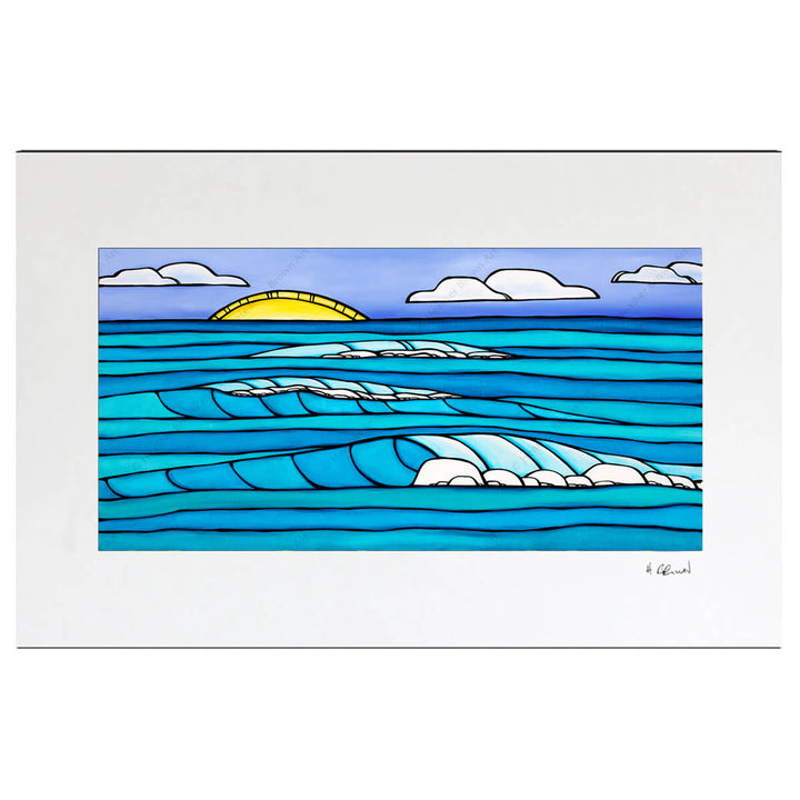 Heather Brown Summer Sunset Matted Print
