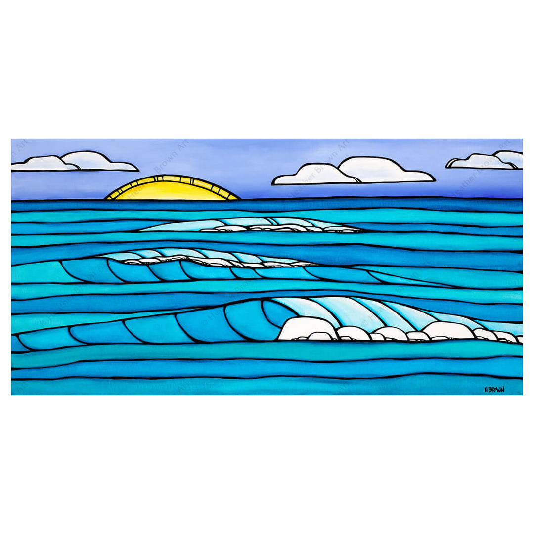 Heather Brown Surf Artist Summer Sunset