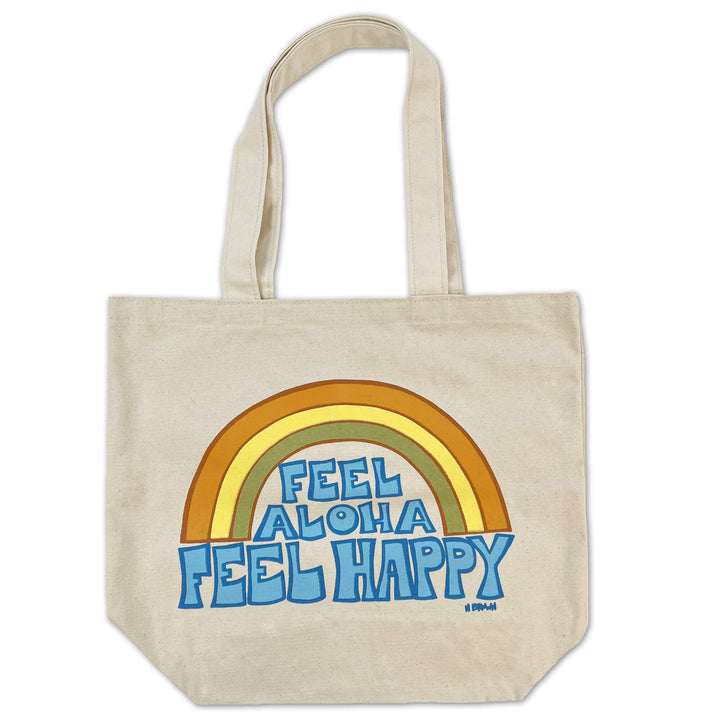 Surf artist Heather Brown Hawaii beach canvas shopping tote bag