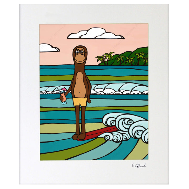 Heather Brown Happy Hour Matted Print