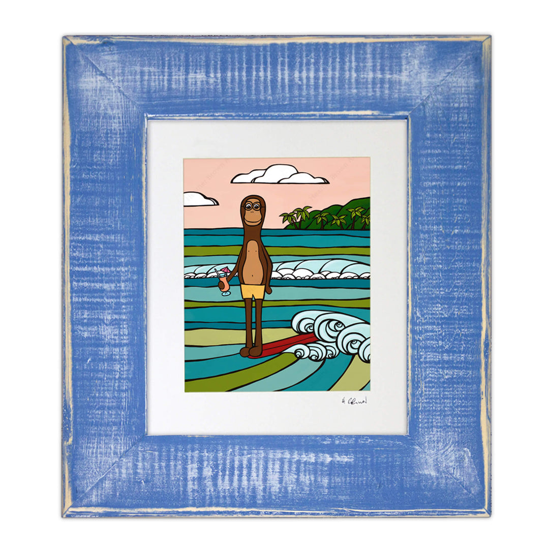 Heather Brown Happy Hour Classic Blue Frame