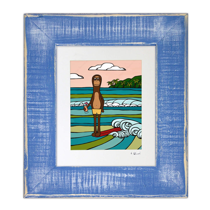 Heather Brown Happy Hour Classic Blue Frame