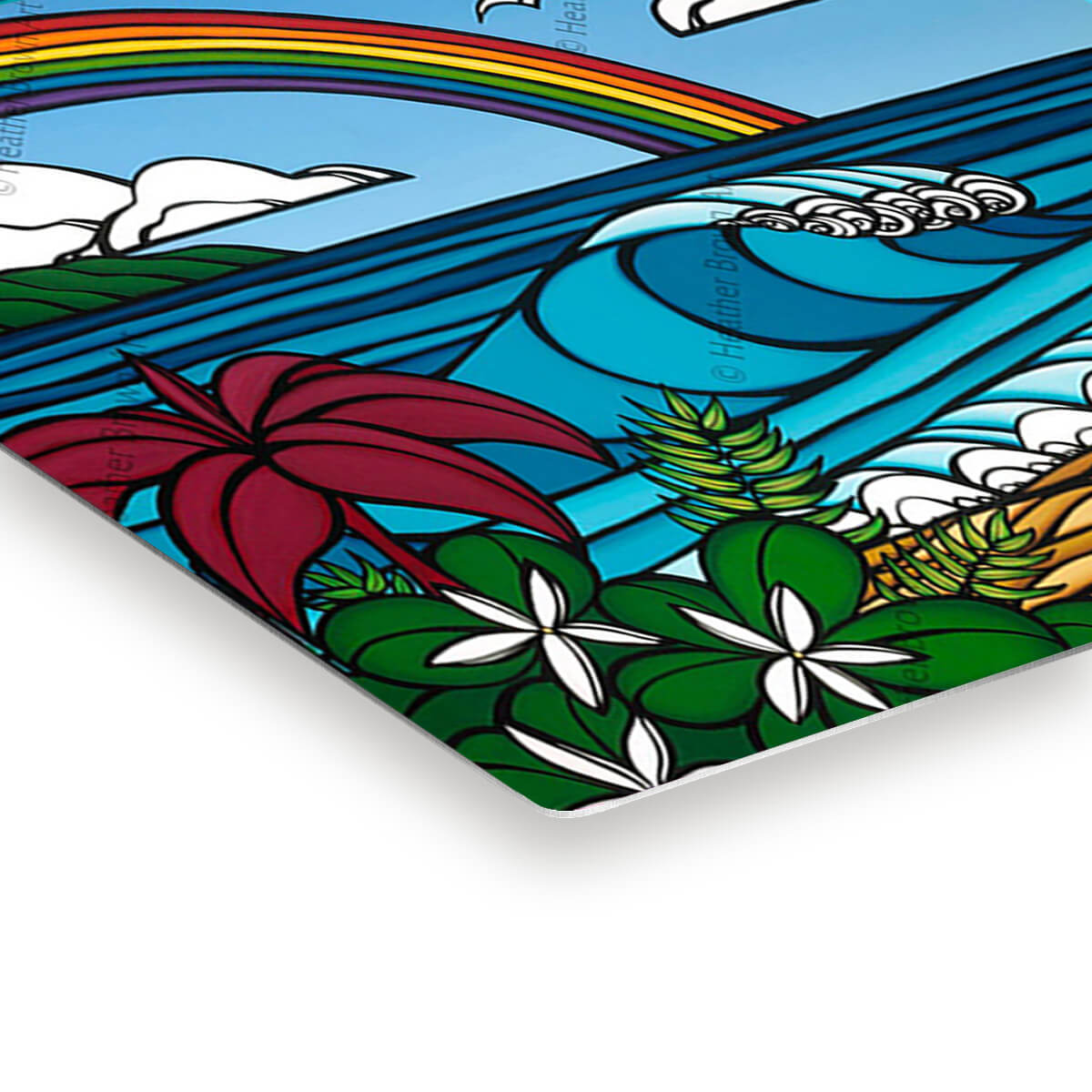 絵画 Heather Brown North Shore Rainbow North Shore Rainbow - Metal Prints - Heather Brown Art