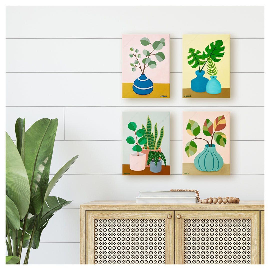 Tropical plants painting  by Hawaii surf artist Heather Brown