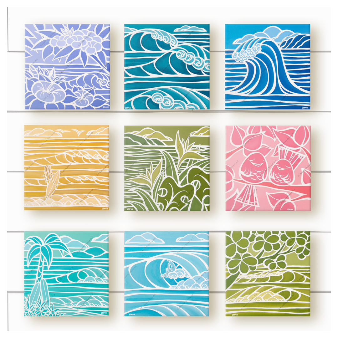 Shades of Hawaii (Set of 9) by Hawaii artist Heather Brown