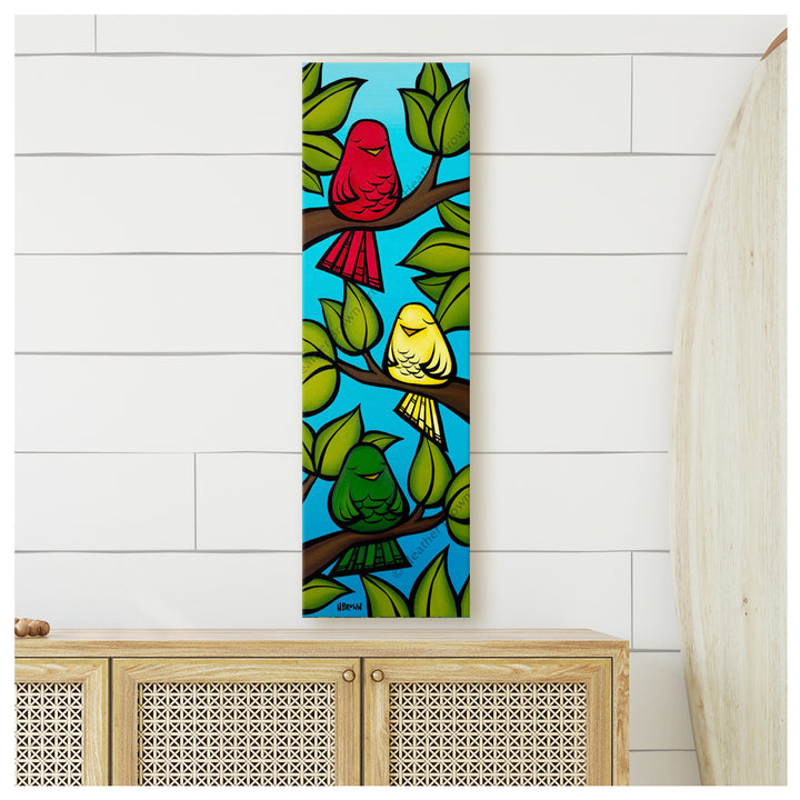 Heather Brown Hawaii Surf Artist Three Little Birds Canvas Giclée Wall Art