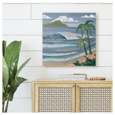 Twilight Paradise by Hawaii surf artist Heather Brown Canvas Giclée