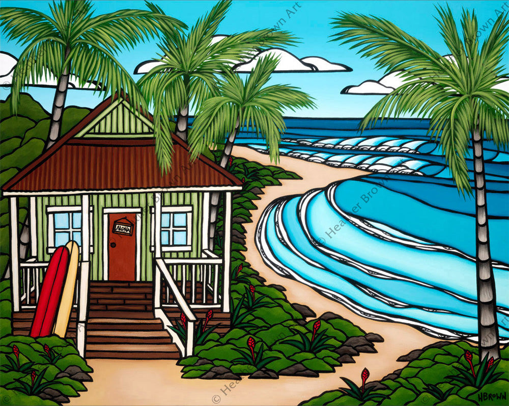 Hawaii Bungalow by Heather Brown - A beautiful little beach shack on the North Shore of O'ahu.