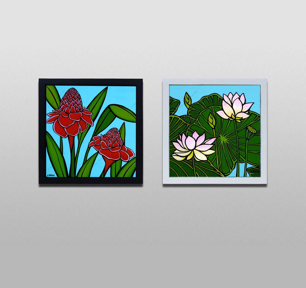Torch Ginger - Heather Brown - Canvas Giclée - Open Edition Print