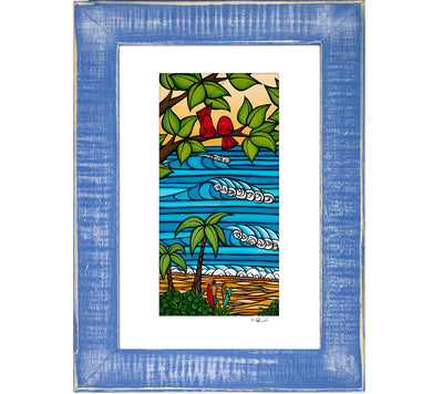 Hawaii Sweethearts - Framed Matted Print by Heather Brown