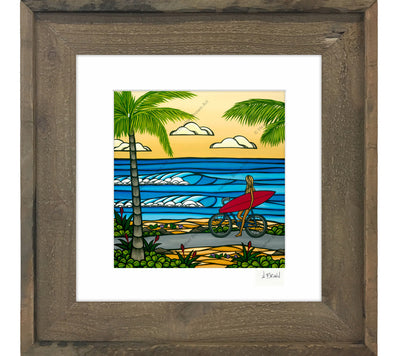 Beach Cruise Framed Matted Print by Heather Brown