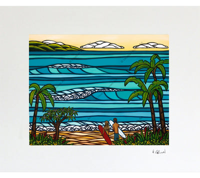 Matted print of Hawaiian Holiday by Heather Brown
