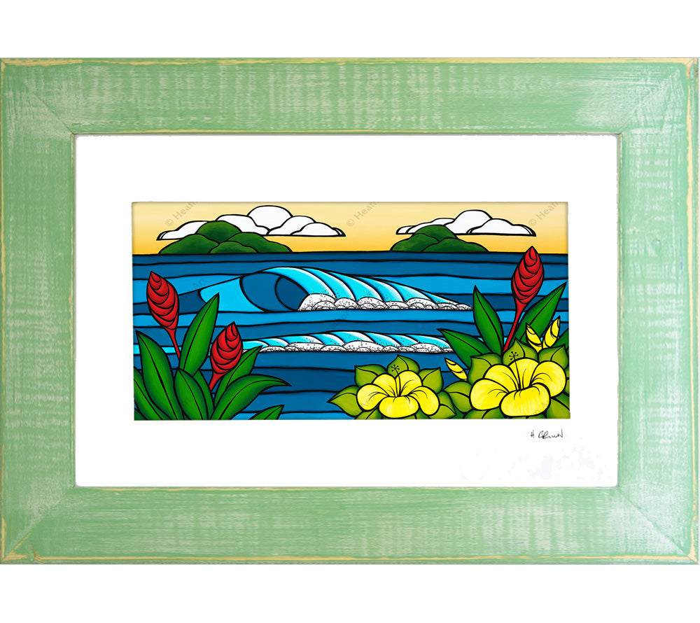 Hawaiian Island Paradise - Framed Matted Print by Heather Brown