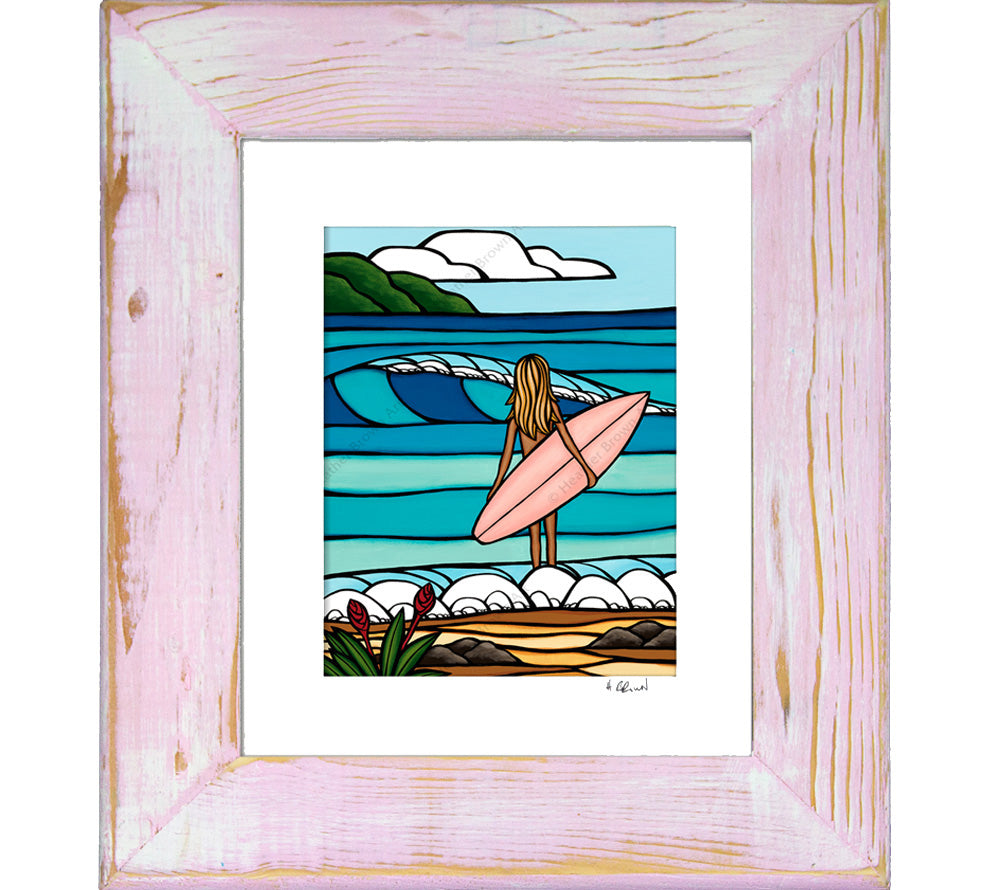 Paradise Session - Framed Matted Print by Heather Brown