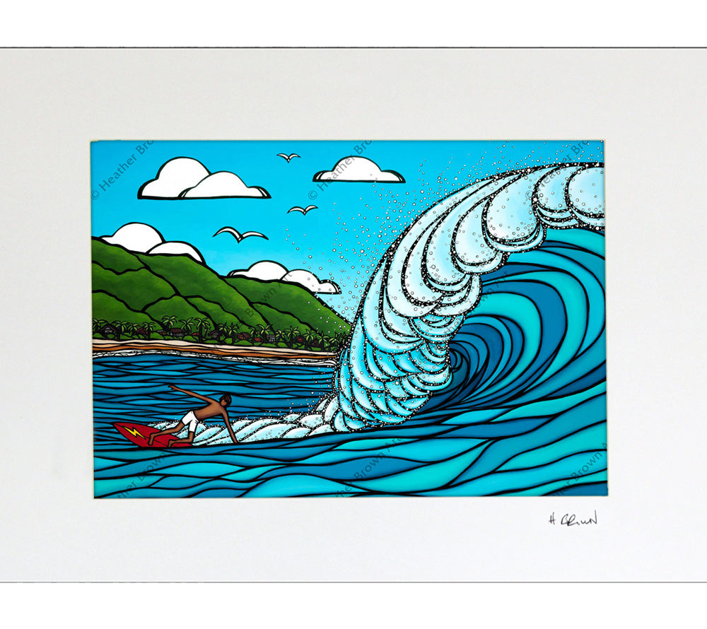 Pipeline Style Matted Print by Heather Brown