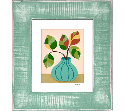 Plant #2601 - Framed Matted Print by Heather Brown