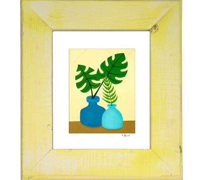 Plant #2603 - Framed Matted Print by Heather Brown