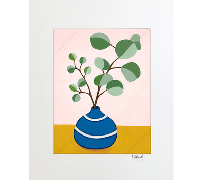 Plant #2599 - Matted Print by Heather Brown