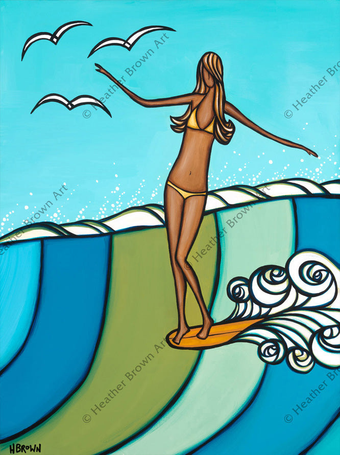 Surfers with Style | Surf Art by Heather Brown – Heather Brown Art