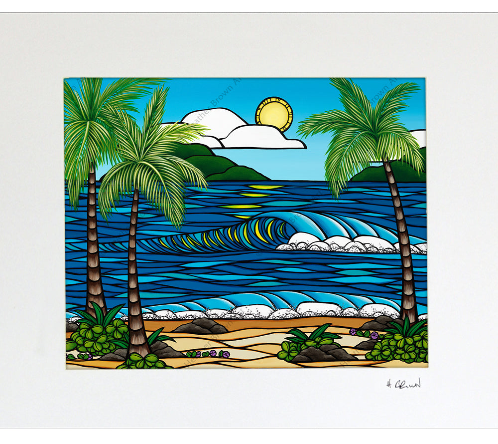 Summer Sun - Matted Print by Heather Brown
