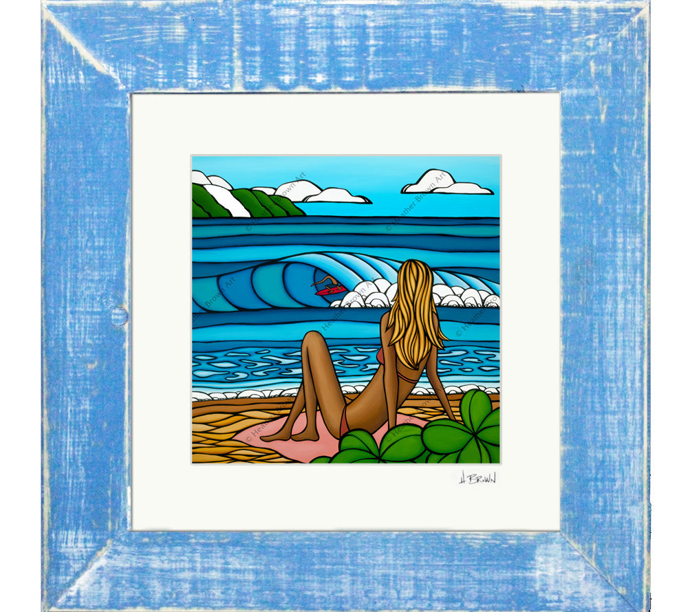 Summer Vacation Framed Matted Print by Heather Brown