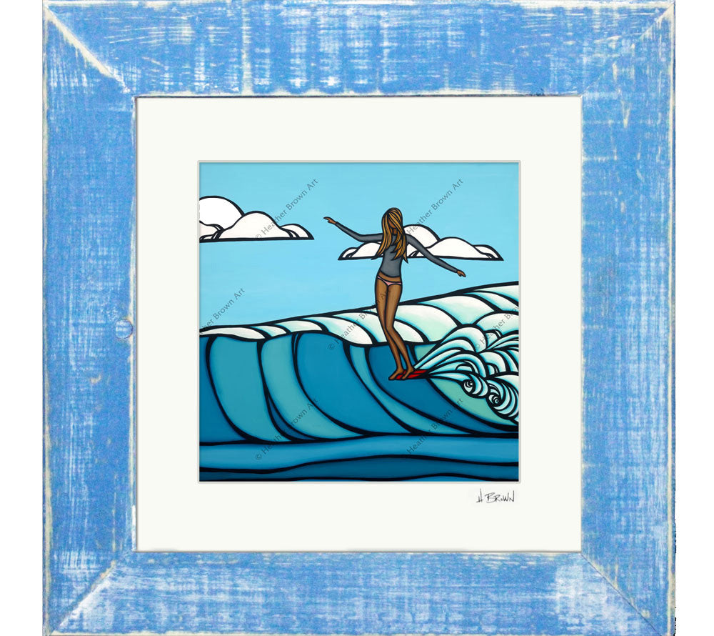 Heather Brown- Lady Slide Framed Print