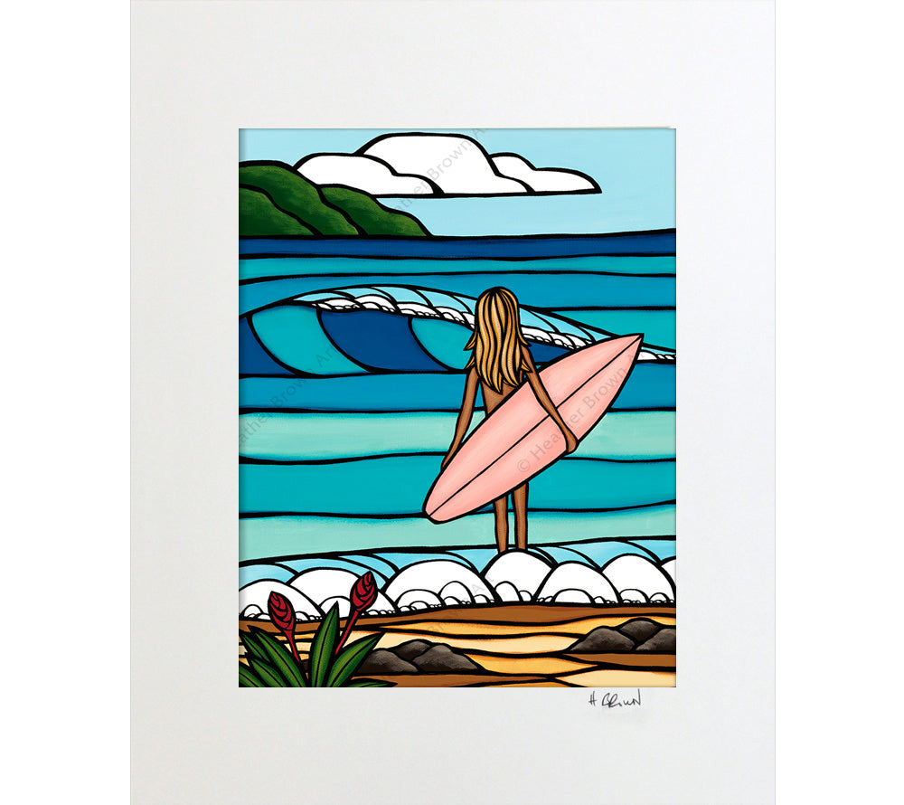 Paradise Session - Matted Print by Heather Brown