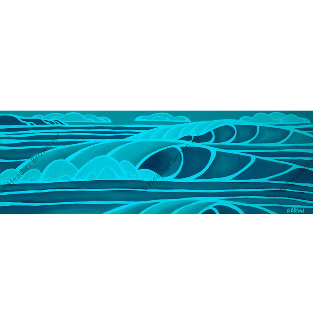 Turquoise Sea by Hawaii Surf Artist Heather Brown Canvas Giclée