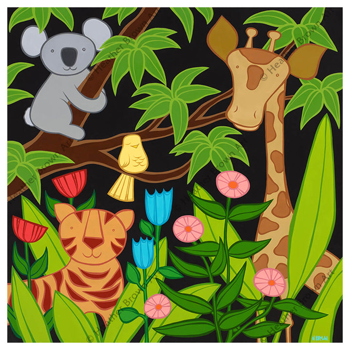 Heather Brown Surf Artist Jungle Friends 